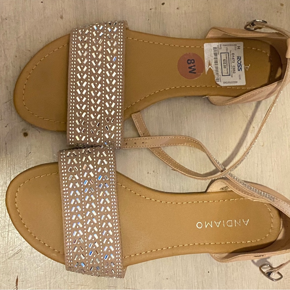 Andiamo Nude Flats 8w